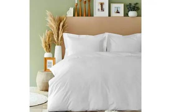 Bed linen Karaca Home ranforce - Back To Basic beyaz white one and a half |  TEXTIL.BEST