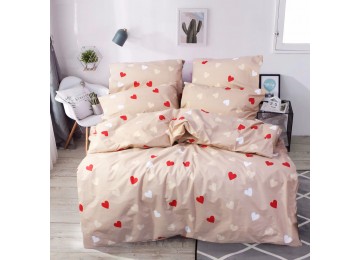 Double bed set coarse calico gold З0048