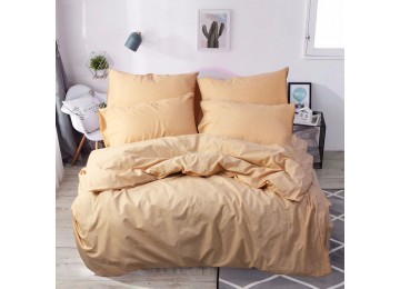 Double bed set coarse calico gold Z0029