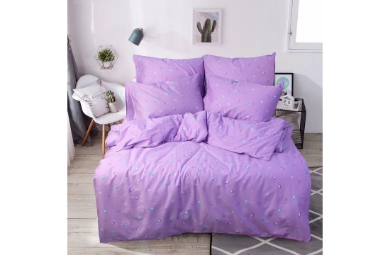 Двуспальный постельный комплект сатин С0193