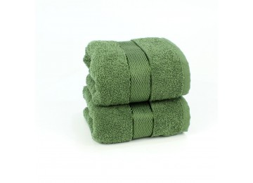 Terry towel set BS0017 40x70, 50x90, 70x140 green