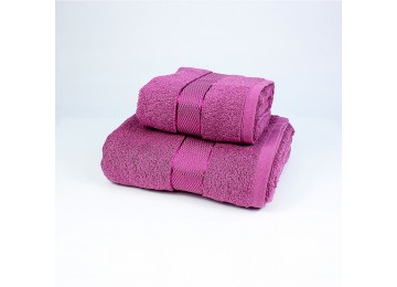 Terry towel set BS0007 50x90, 70x140 hot pink