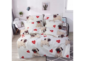 One-and-a-half duvet cover made of calico Z0044, 145x210