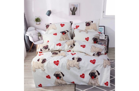 One-and-a-half duvet cover made of calico Z0044, 145x210