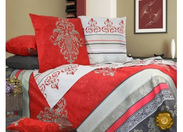 One and a half bedding set coarse calico 100% cotton Т0404