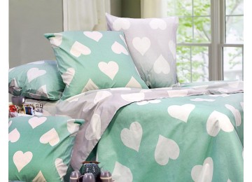 One and a half bedding set coarse calico 100% cotton Т0696