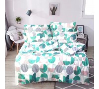 One and a half bedding set coarse calico 100% cotton Т0800