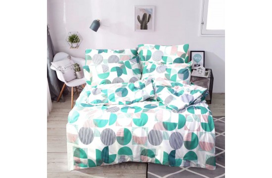 One and a half bedding set coarse calico 100% cotton Т0800