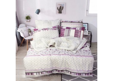One and a half bedding set coarse calico 100% cotton Т0754