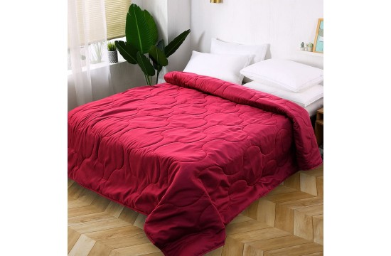 One and a half bedding set microfiber МІ0004 with a blanket