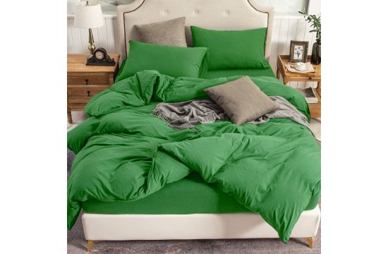 One and a half bedding set microfiber МІ0006 with a blanket