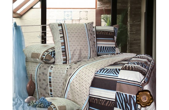 Family bed set coarse calico 100% cotton Т0176