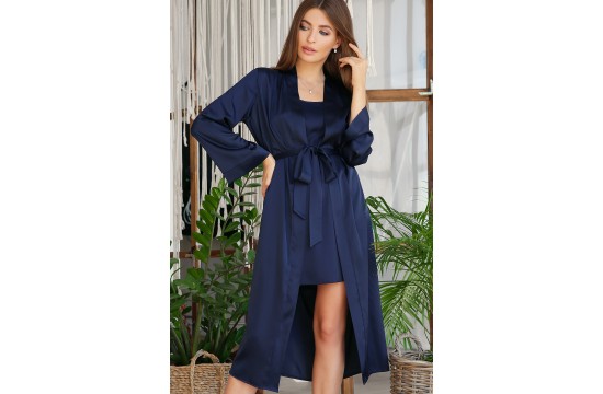 Dressing gown Irina tm Glem dark blue