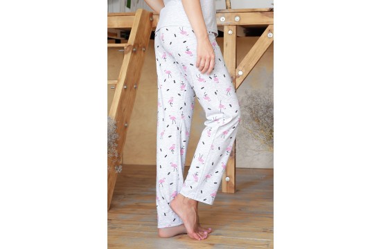 Пижама Джойс-2 тм Glem серый-фламинго