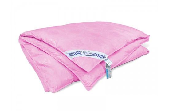 Пуховое одеяло (30/70) КЛАССИКА 200х220 розовое тм Leleka textile
