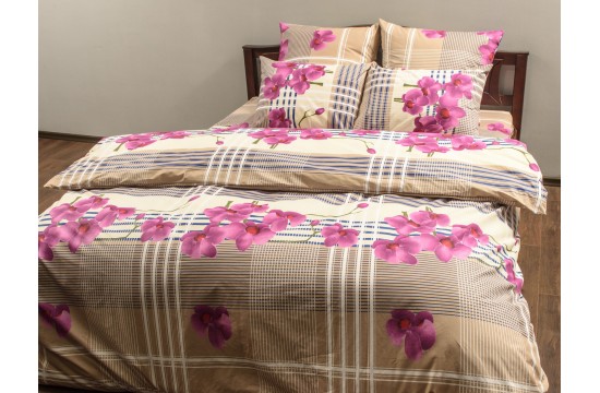 Bed linen coarse calico gold "Greenhouse" code: G0071 one and a half