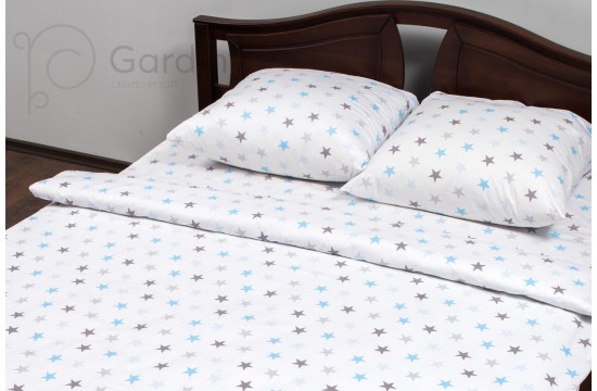 Bed linen ranforce "White Nights" code: P0100 one and a half