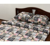 Bed linen coarse calico gold "Regatta" code: G0164 for teenagers