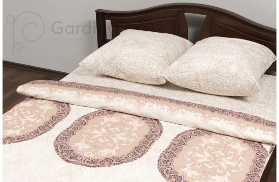 Bed linen coarse calico gold "Satin print" code: G0130 double