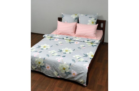 Bed linen coarse calico gold "Paradise" code: G0306 double