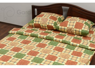 Bed linen coarse calico gold "Practical style" code: G0138 double