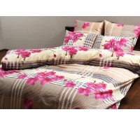 Bed linen coarse calico gold "Greenhouse" code: G0071 double euro