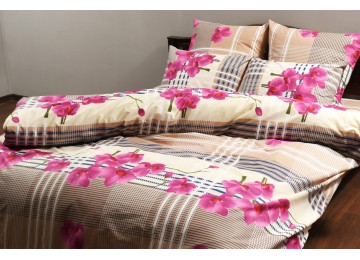 Bed linen coarse calico gold "Greenhouse" code: G0071 double euro