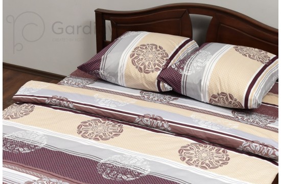 Bed linen coarse calico gold "Arabica" code: G0136 one and a half