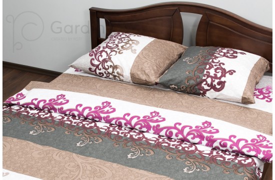 Bed linen coarse calico gold "Pink" code: G0037 one and a half