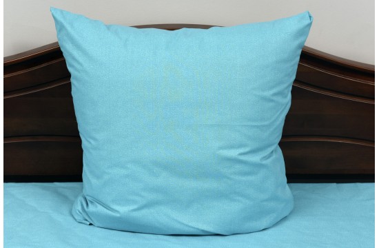 Bed linen coarse calico gold "Zigzag turquoise" code: Г0218