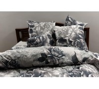 Bed linen coarse calico gold "Black Rose" code: G0267 double