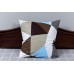 Bed linen coarse calico gold "Triangles" code: G0301 one and a half