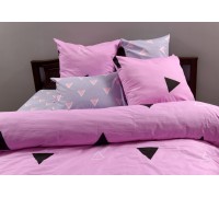 Подростковое постельное белье сатин "Pink dreams" код: СК0274 РГТФ
