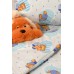 Детское постельное белье в кроватку бязь голд 100% хлопок "Sleepy bears" код: Г0221