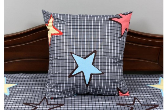 Bed linen coarse calico gold "Сaged stars" code: Г0291 one and a half