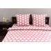 Bed linen set ranforce "Raspberry light" code: P0162 one and a half