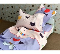 Bed linen coarse calico gold teenage "My cat" code: G0304 one and a half