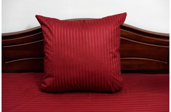 Bed linen stripe-satin "Marsala stripe" code: CT0285 one and a half