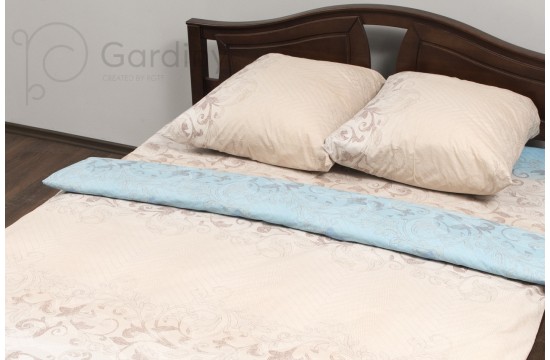 Bed linen coarse calico gold "Ombre" code: Г0135 double euro