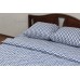 Комплект постельного белья ранфорс "Blue zig-zag" код: П0168 полуторное