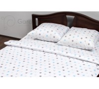 Комплект постельного белья ранфорс "White Nights" код: П0100 двуспальное евро