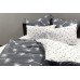 Bed linen coarse calico gold "GOLD Dandelions" code: G0217 one and a half