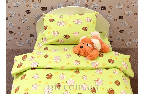 Детское полуторное постельное белье Barashiki greenкод: Г0080 RGTF
