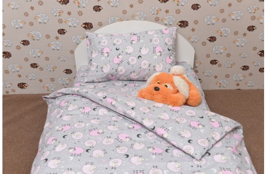 Детское полуторное постельное белье "Funny lamb" код: Г0268 RGTF