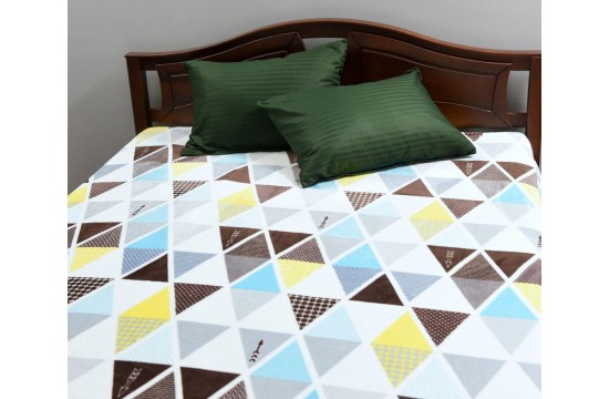 Fleece blanket "Triangles" Euro 200x215 cm RGTF