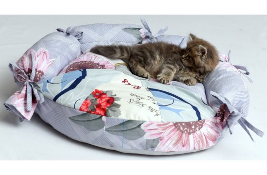Подушка для собак и котов"ОВАЛ" лежак RGTF