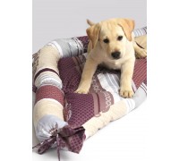 Pillow for dogs and cats "TRIANGLE" lounger with side 80x80x105x17cm RGTF