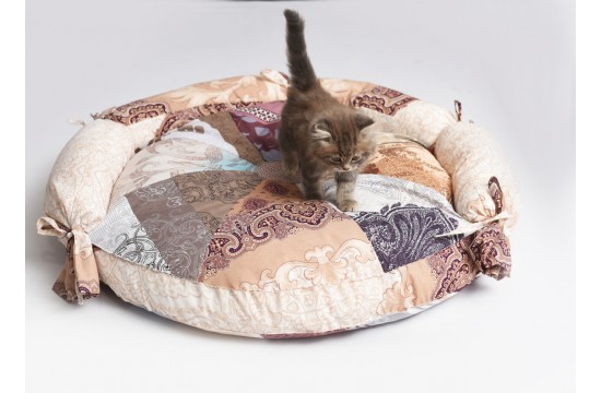 Подушка для собак і котів "КОЛО" лежак 70х7см з бортиком RGTF