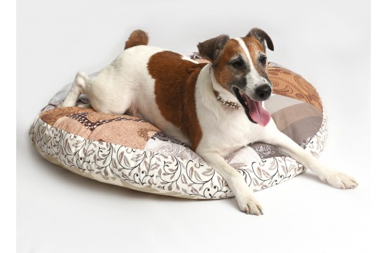 Подушка для собак і котів "ОВАЛ" лежак без бортика 80х60х7см RGTF