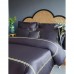 Elite Turkish bed linen MieCasa satin - Milano antrasit-yesil king size